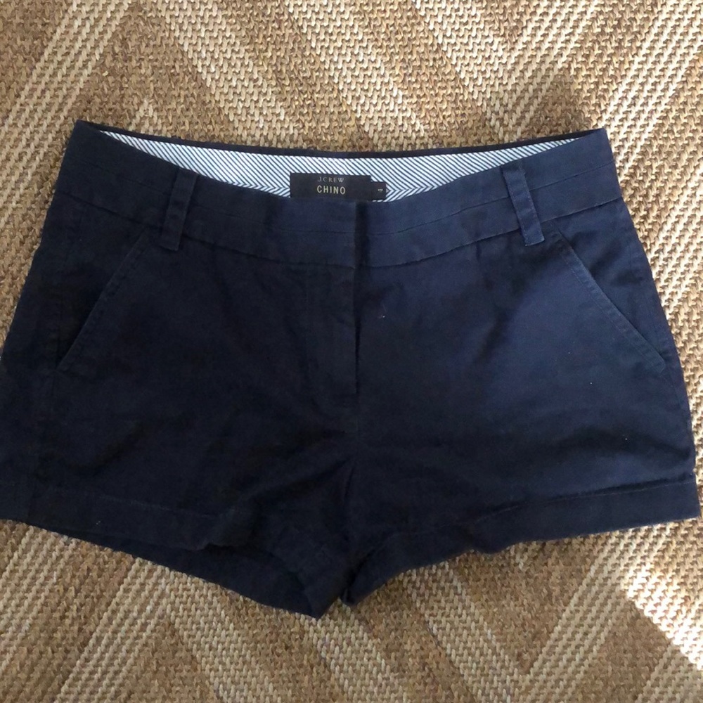 J Crew “CHINO” Navy Shorts